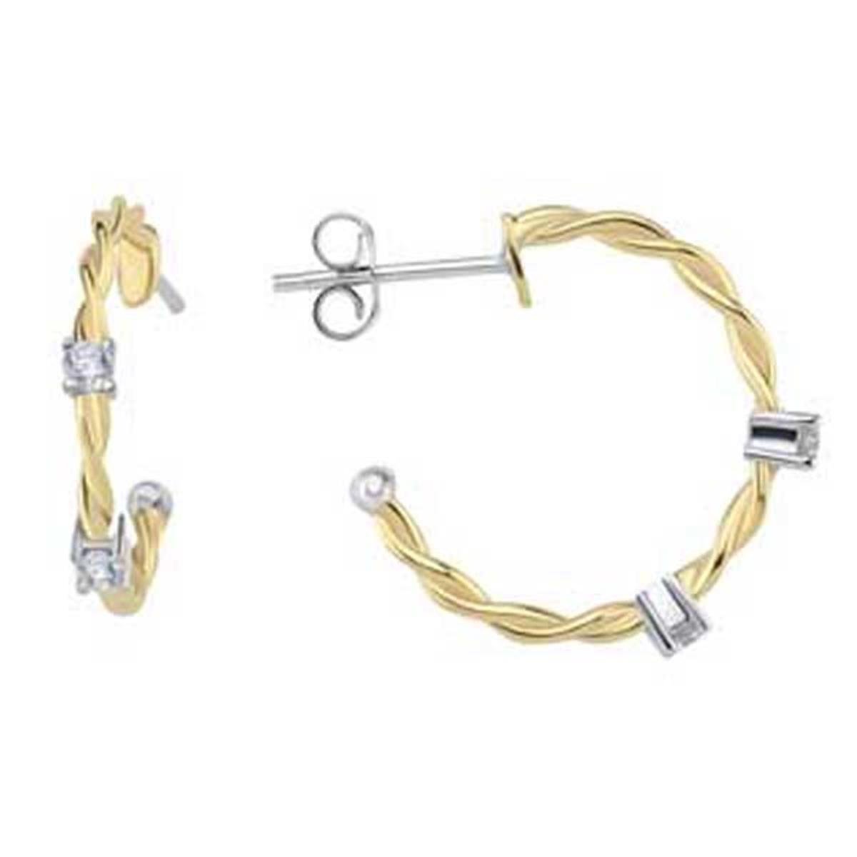0.23 Karat Pırlanta Tasarım Küpe L055714