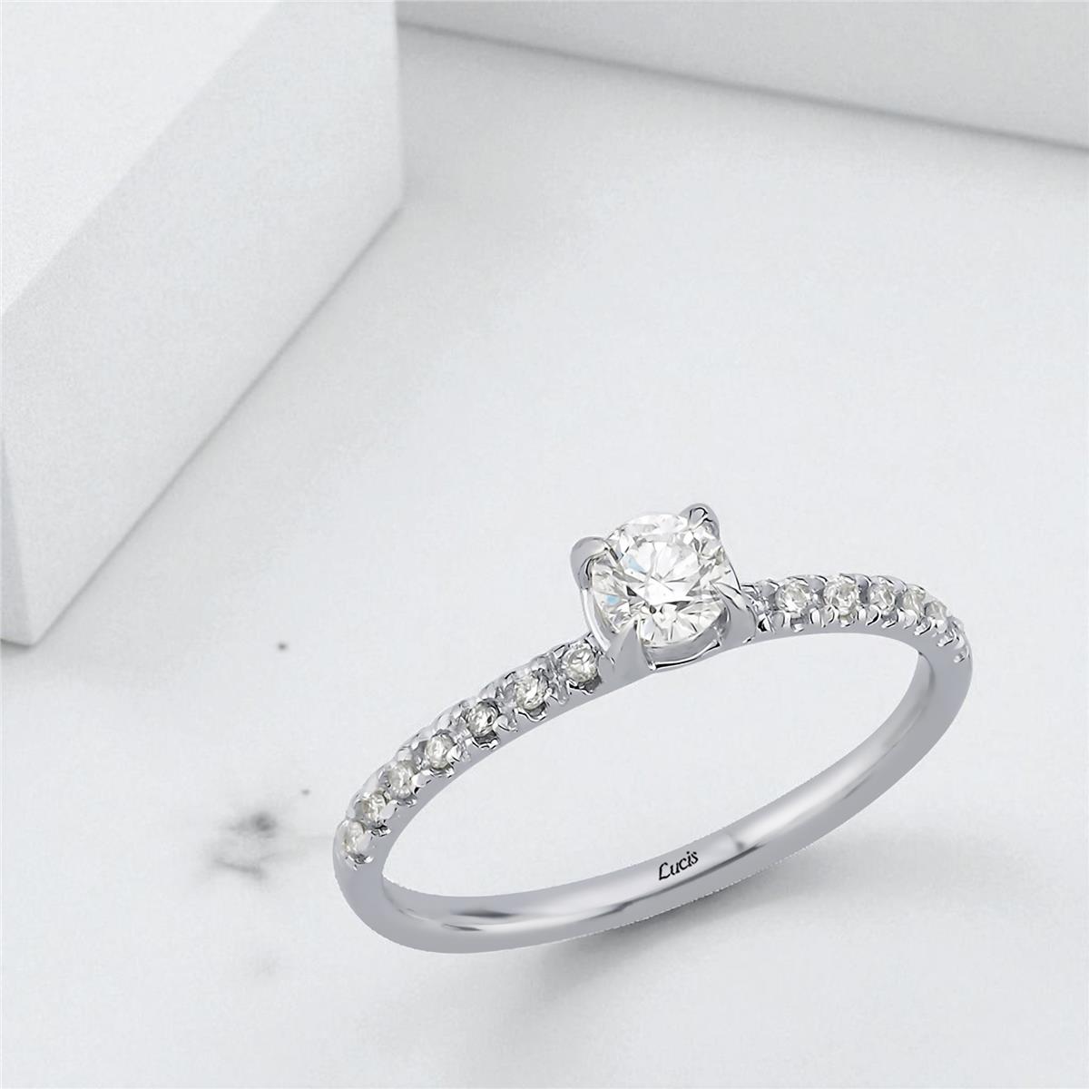 0.78 Karat Pırlanta Tektaş Yüzük V010461