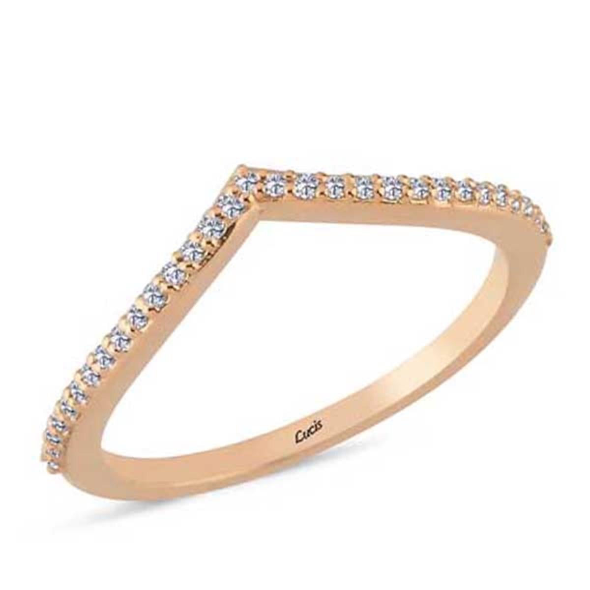 0.12 Karat Pırlanta Yarım Tur Yüzük L064382