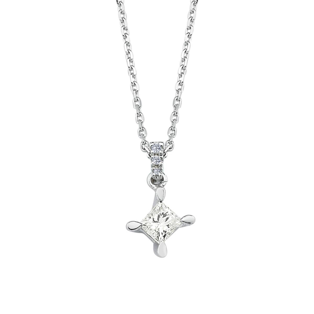 0.17 Karat Pırlanta Tektaş Kolye