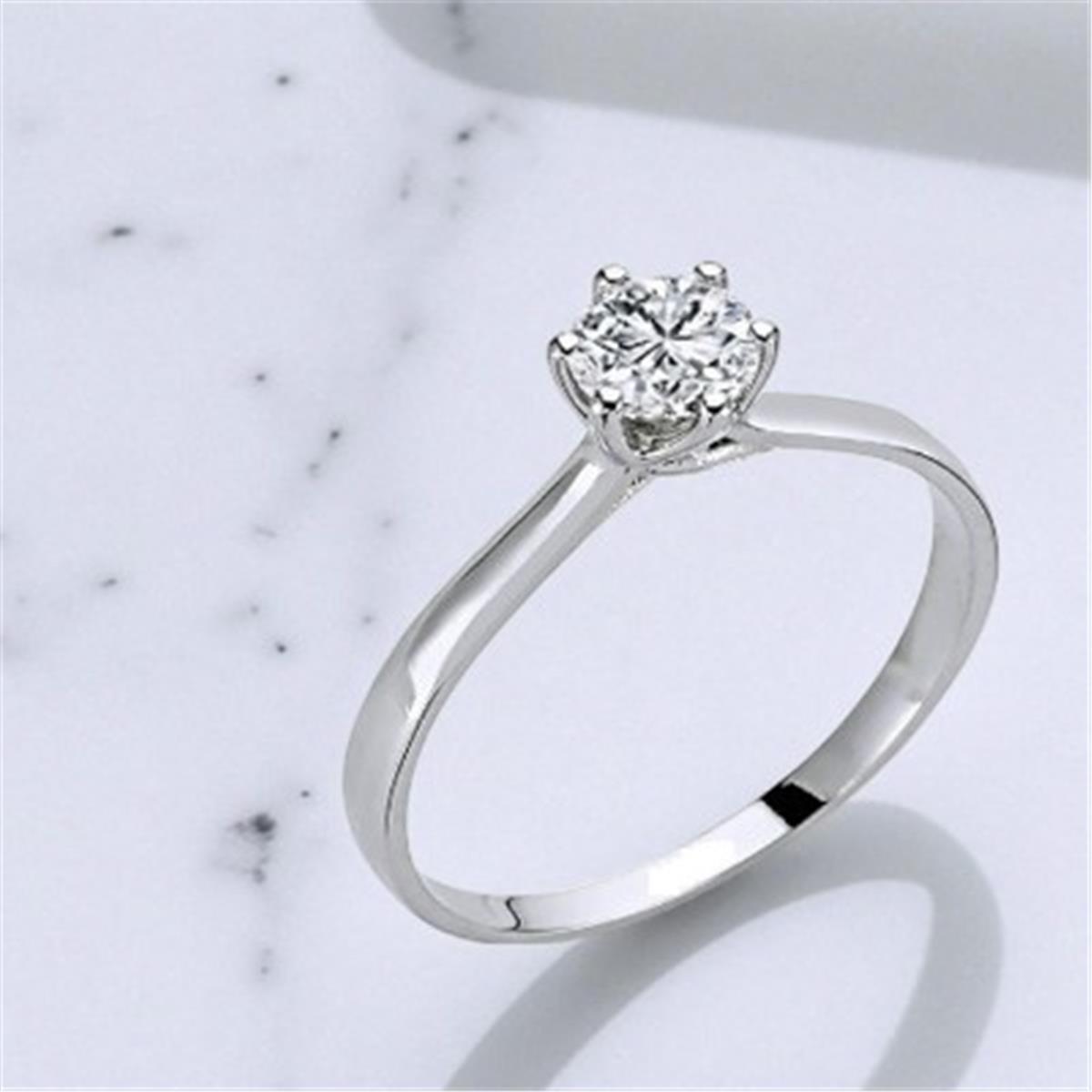 0.36 Karat Pırlanta Tektaş Yüzük V010392