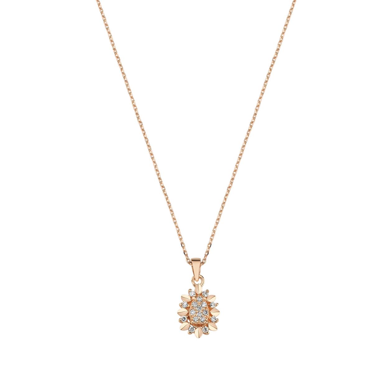 0.11 Karat Pırlanta Violet Kolye L063351