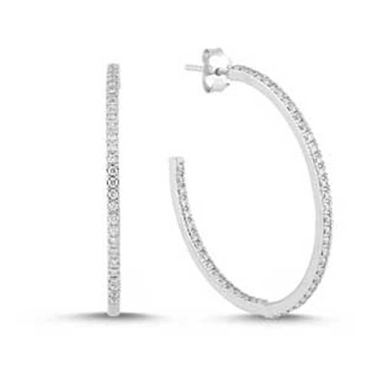 0.85 Karat Pırlanta Yarım Tur Küpe L060984