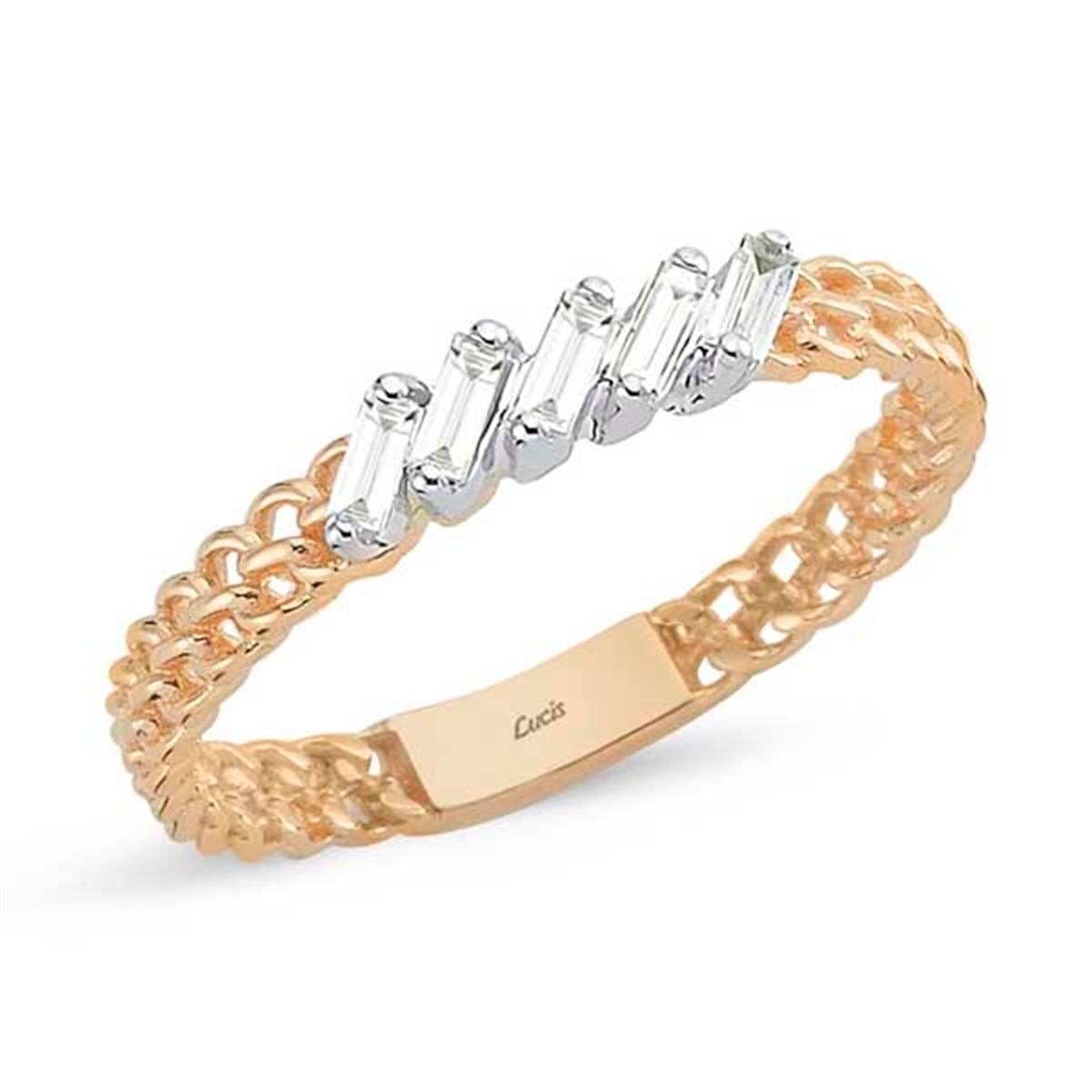 0.10 Karat Pırlanta Baget Yüzük L045886