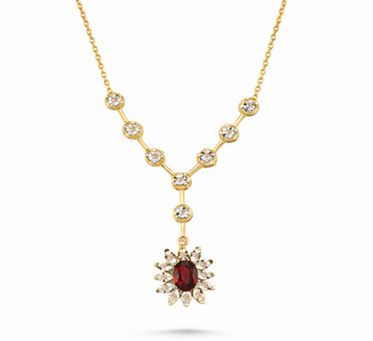 0.70 Karat Pırlanta Renkli Kolye L066223