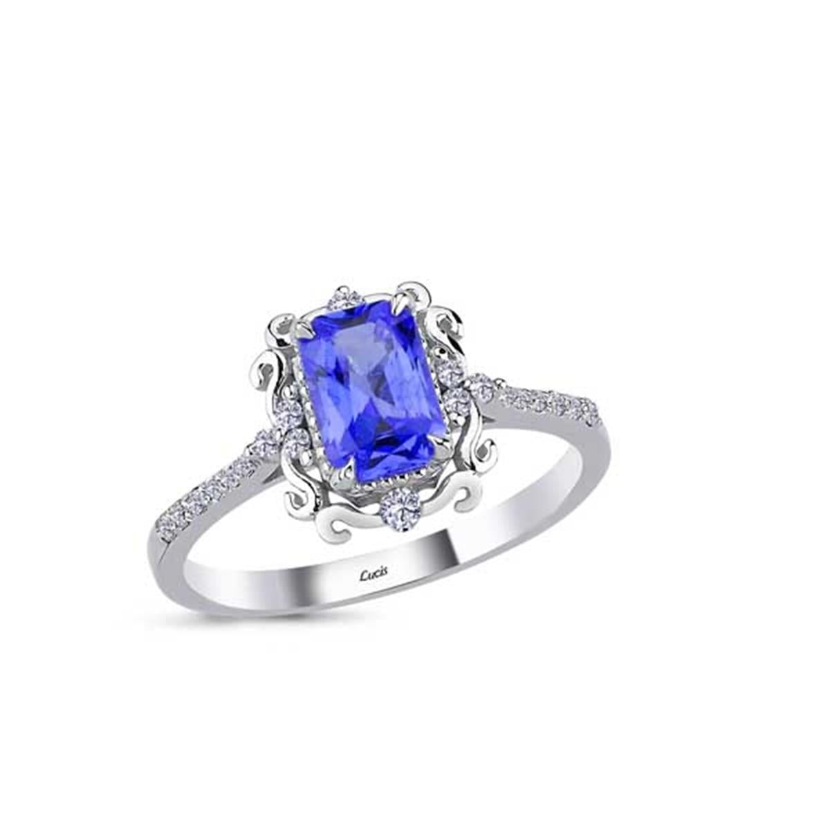 0.14 Karat Pırlanta Renkli Yüzük L052546