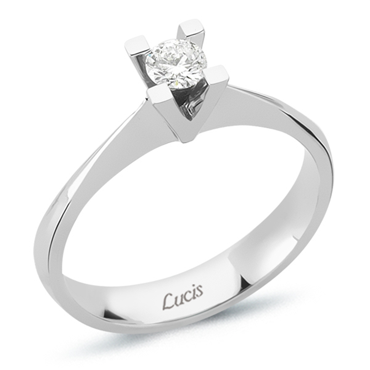 0.38 Karat Pırlanta Tektaş Yüzük V010724