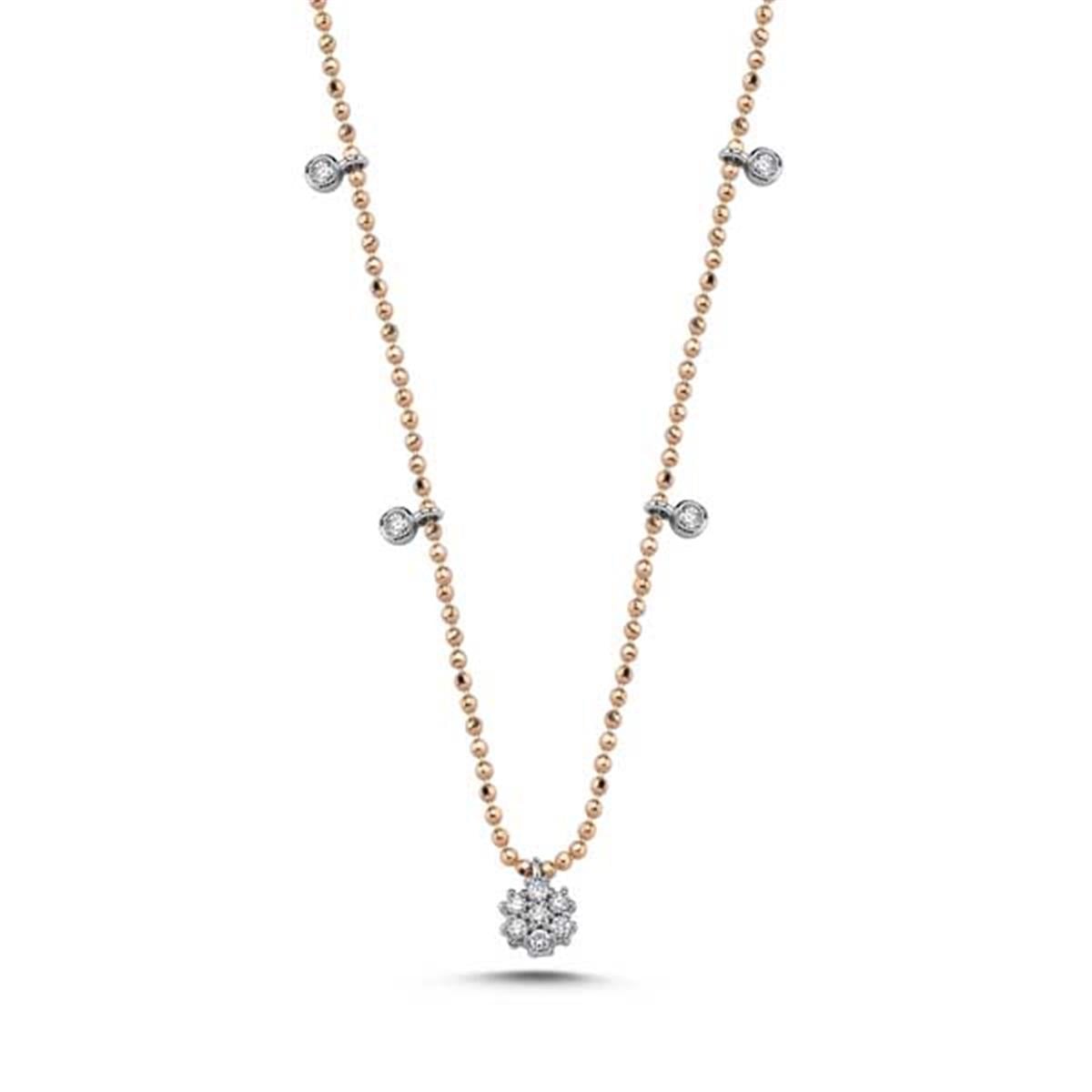 0.15 Karat Pırlanta Tasarım Kolye L055602