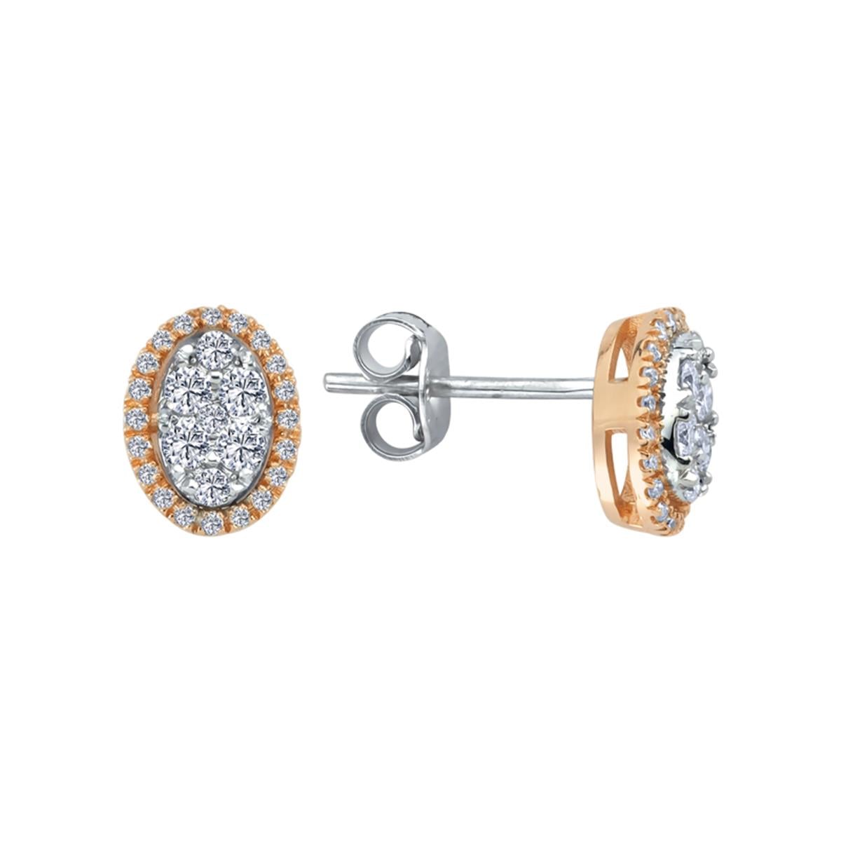 0.50 Karat Pırlanta Violet Küpe L037874