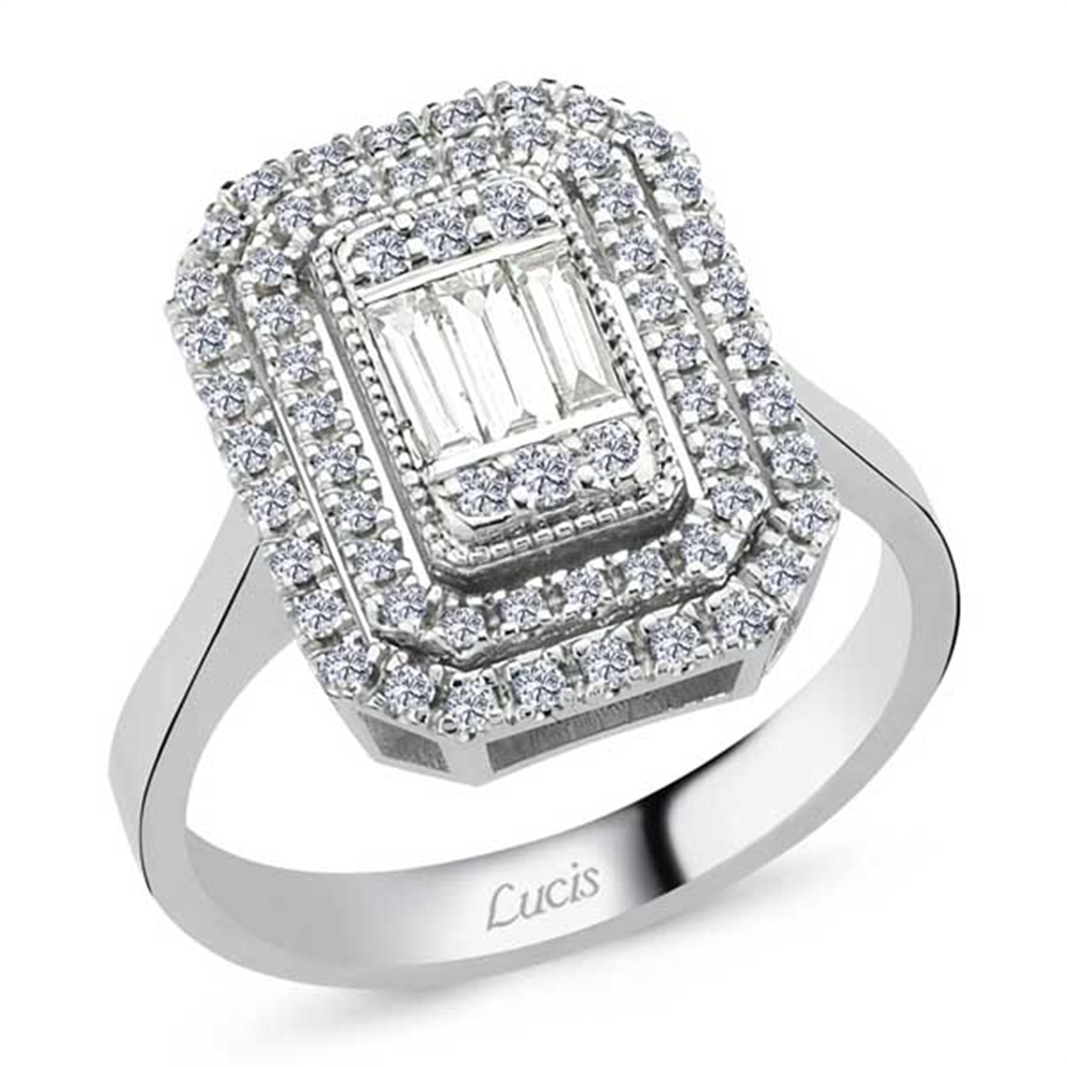 0.69 Karat Pırlanta Baget Yüzük L063877