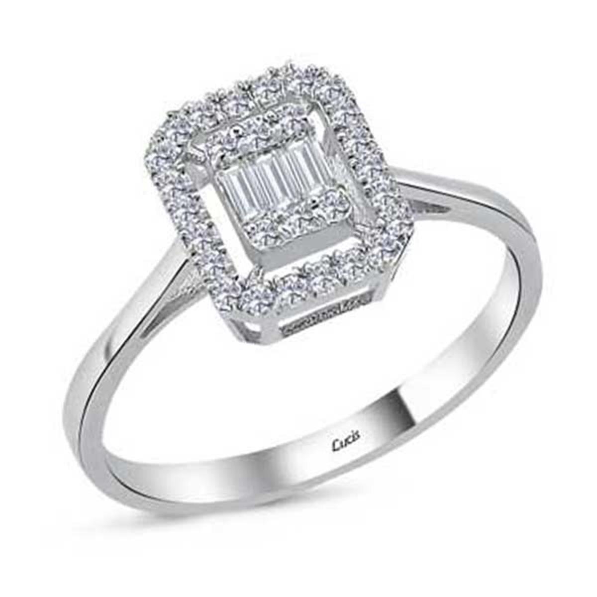 0.27 Karat Pırlanta Baget Yüzük L064242