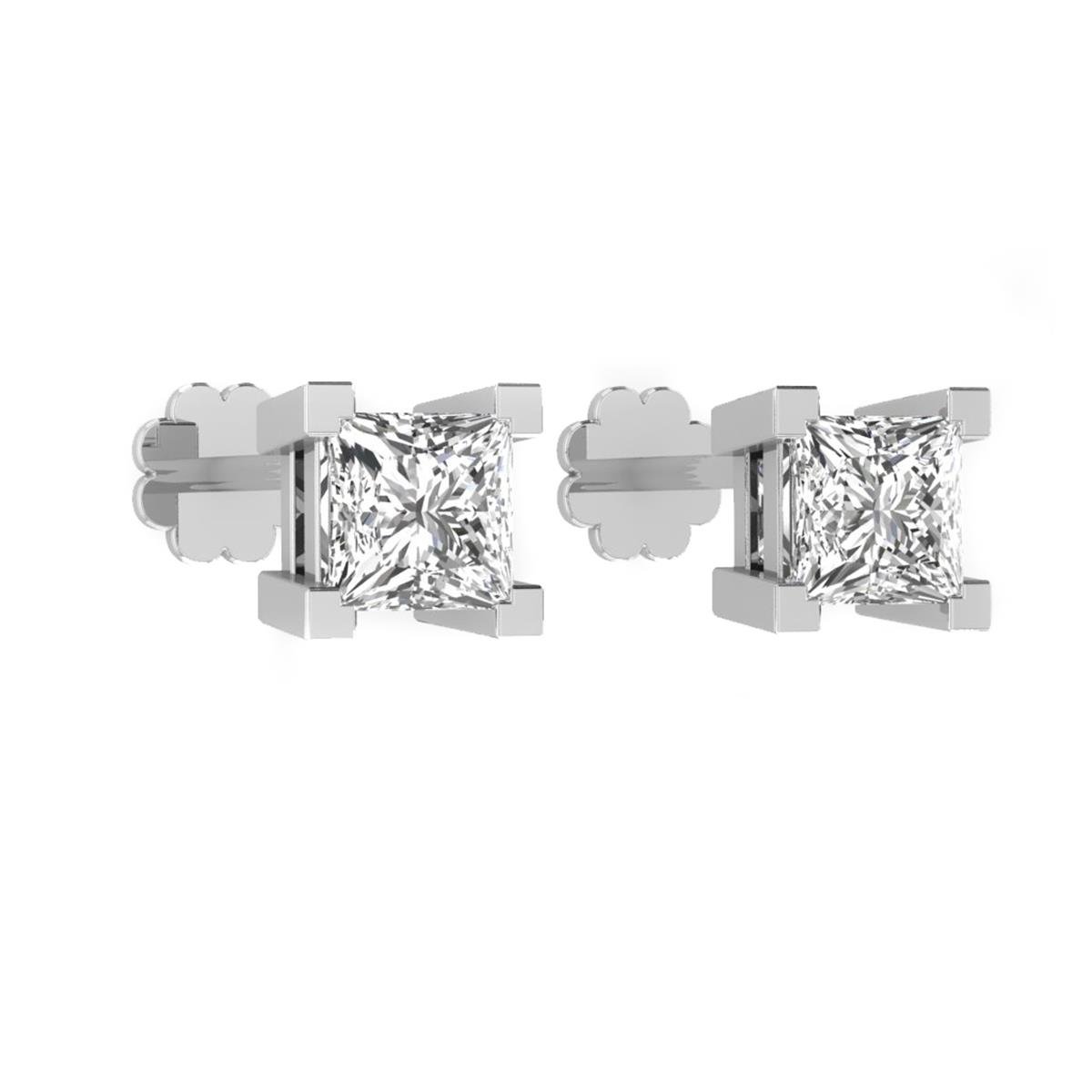 0.64 Karat Pırlanta Tektaş Küpe L062837