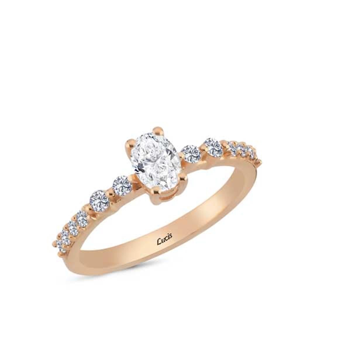 0.69 Karat Pırlanta Tektaş Yüzük V010256