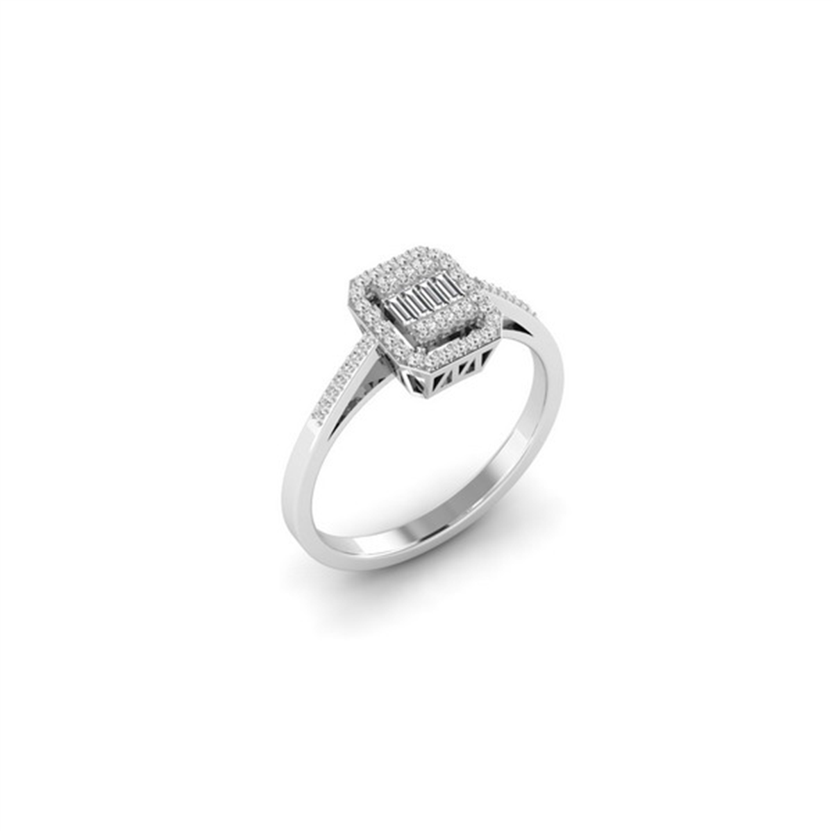 0.30 Karat Pırlanta Baget Yüzük L067090