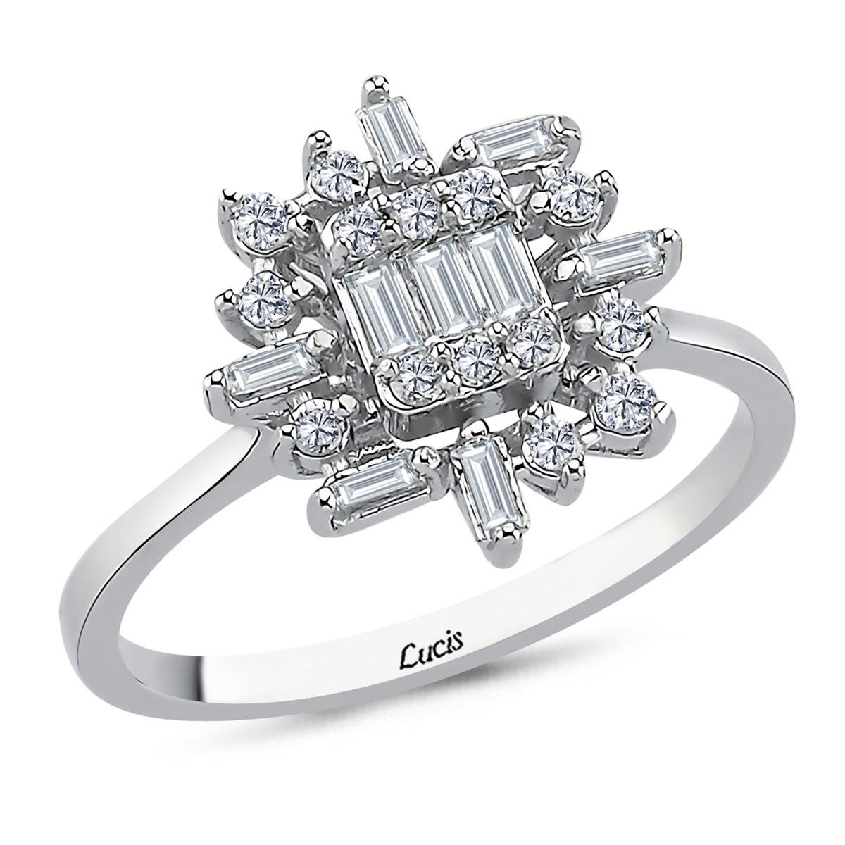 0.36 Karat Pırlanta Baget Yüzük L059454