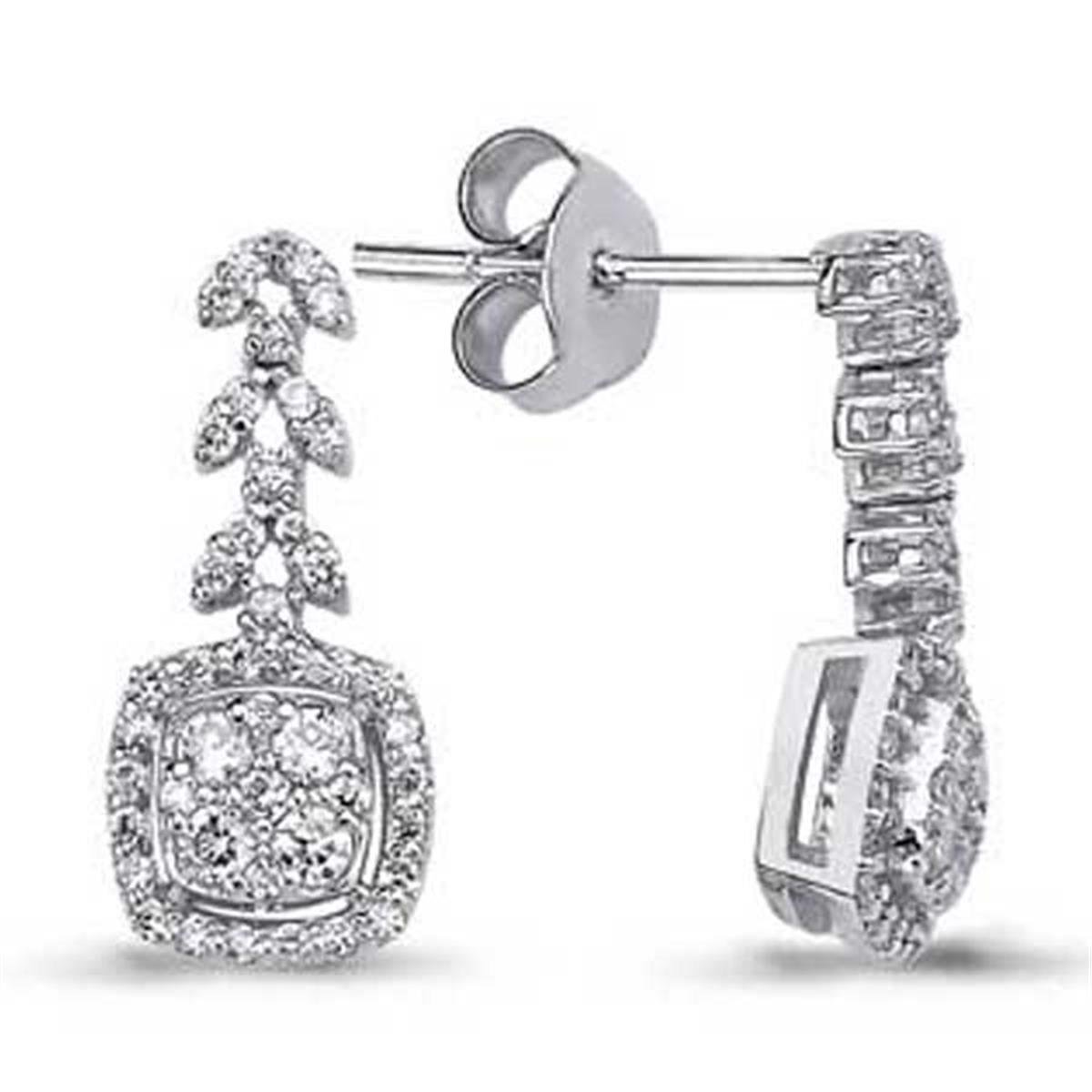 0.67 Karat Pırlanta Violet Küpe L051122