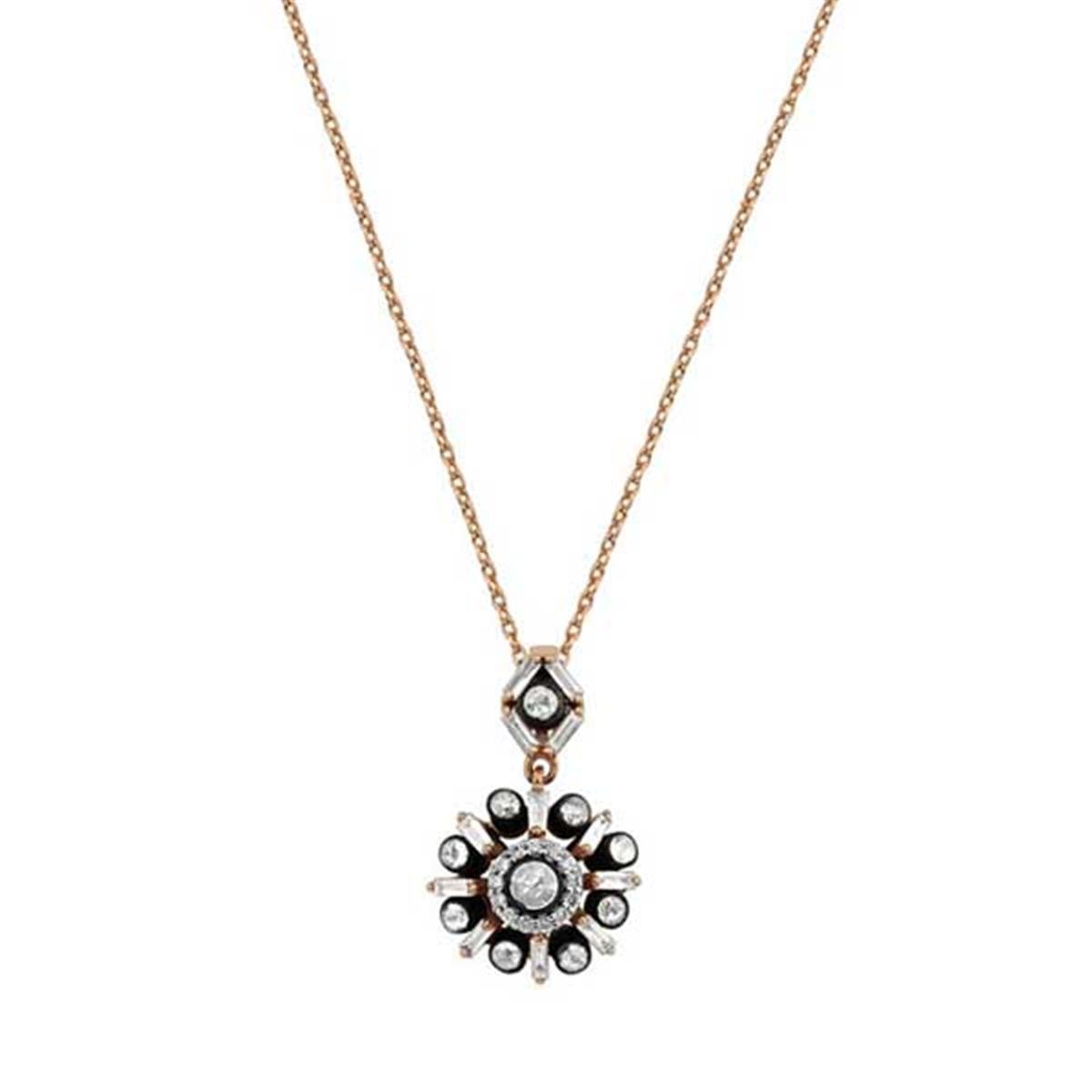 0.64 Karat Elmas Gül Kolye L059734
