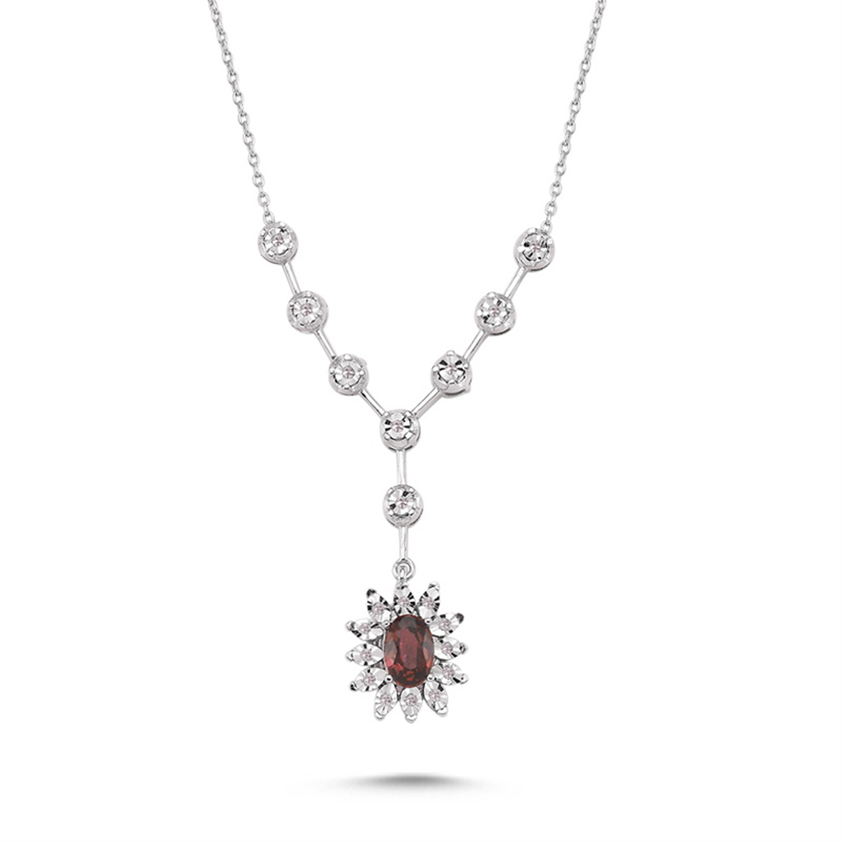 0.70 Karat Pırlanta Renkli Kolye L066223