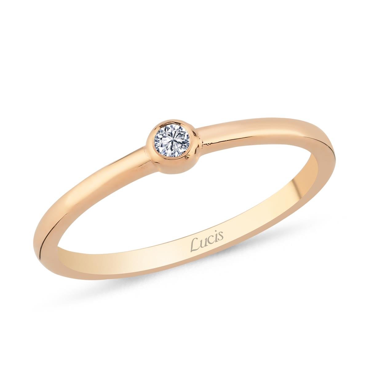 0.04 Karat Pırlanta Tektaş Yüzük L058506
