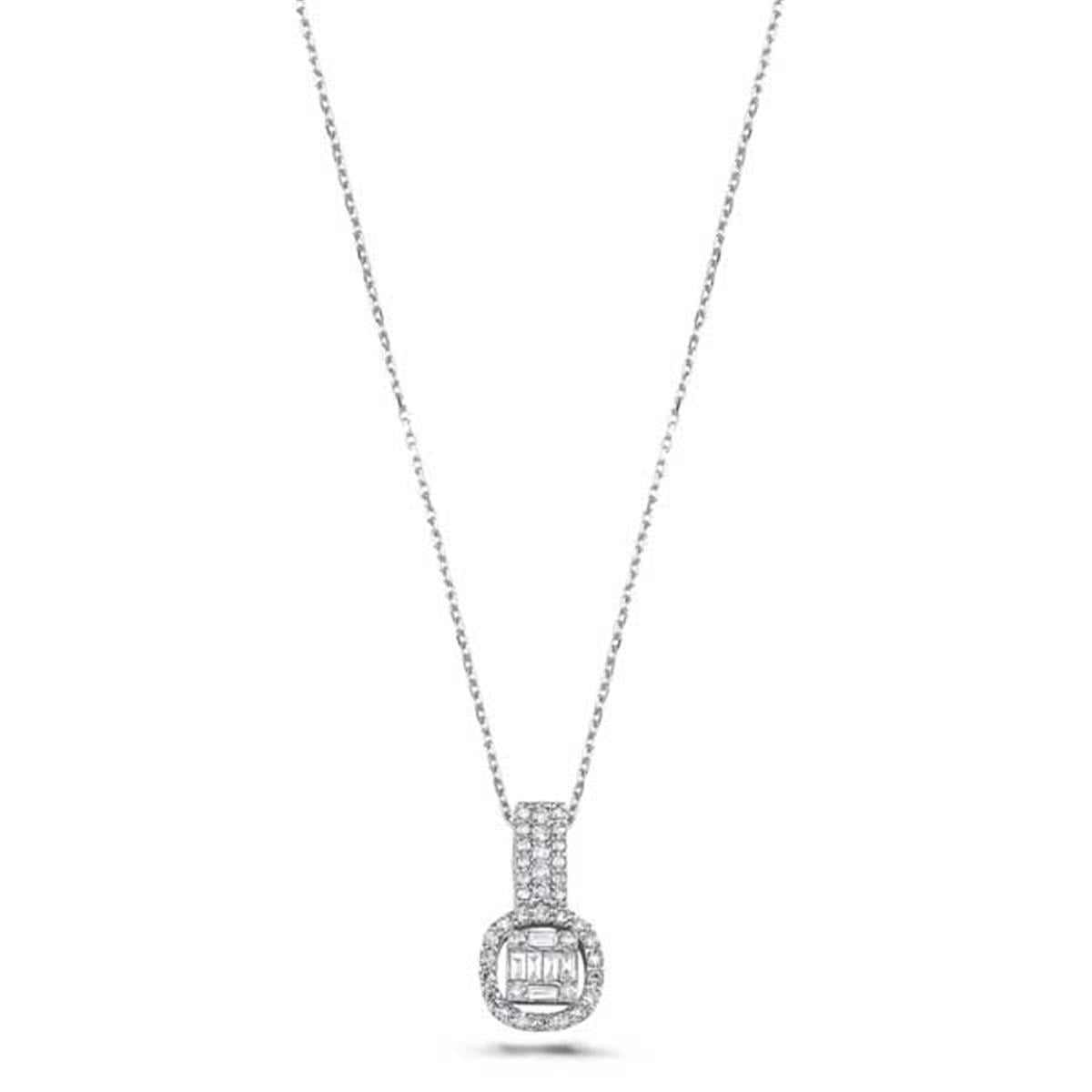 0.31 Karat Pırlanta Baget Kolye L046592