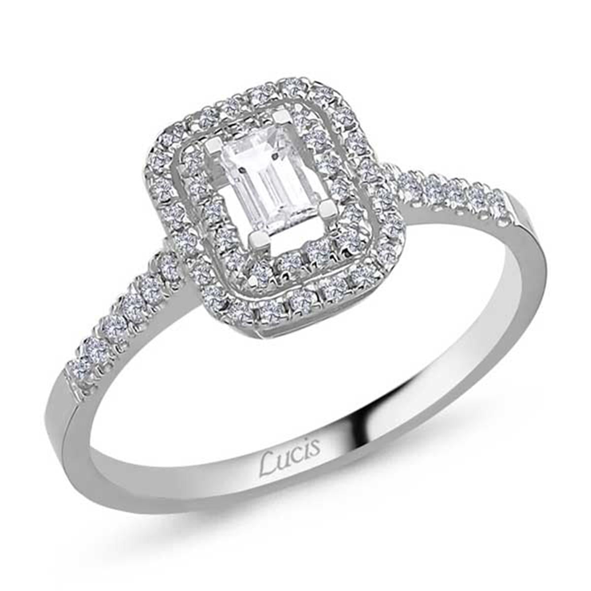 0.42 Karat Pırlanta Baget Yüzük L063941