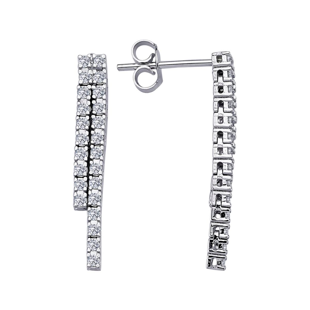 0.43 Karat Pırlanta Suyolu Küpe L063037