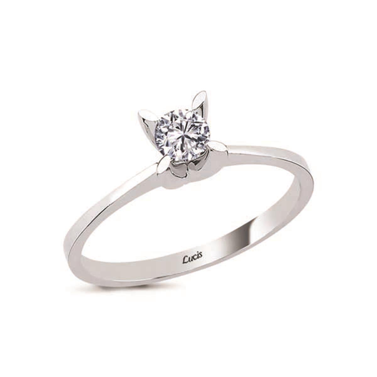 0.31 Karat Pırlanta Tektaş Yüzük V007441