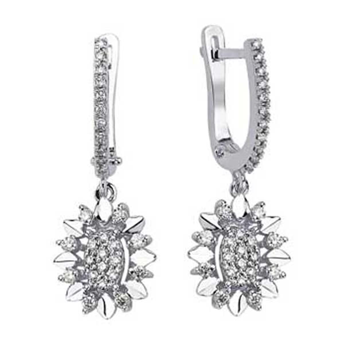 0.26 Karat Pırlanta Violet Küpe L063401