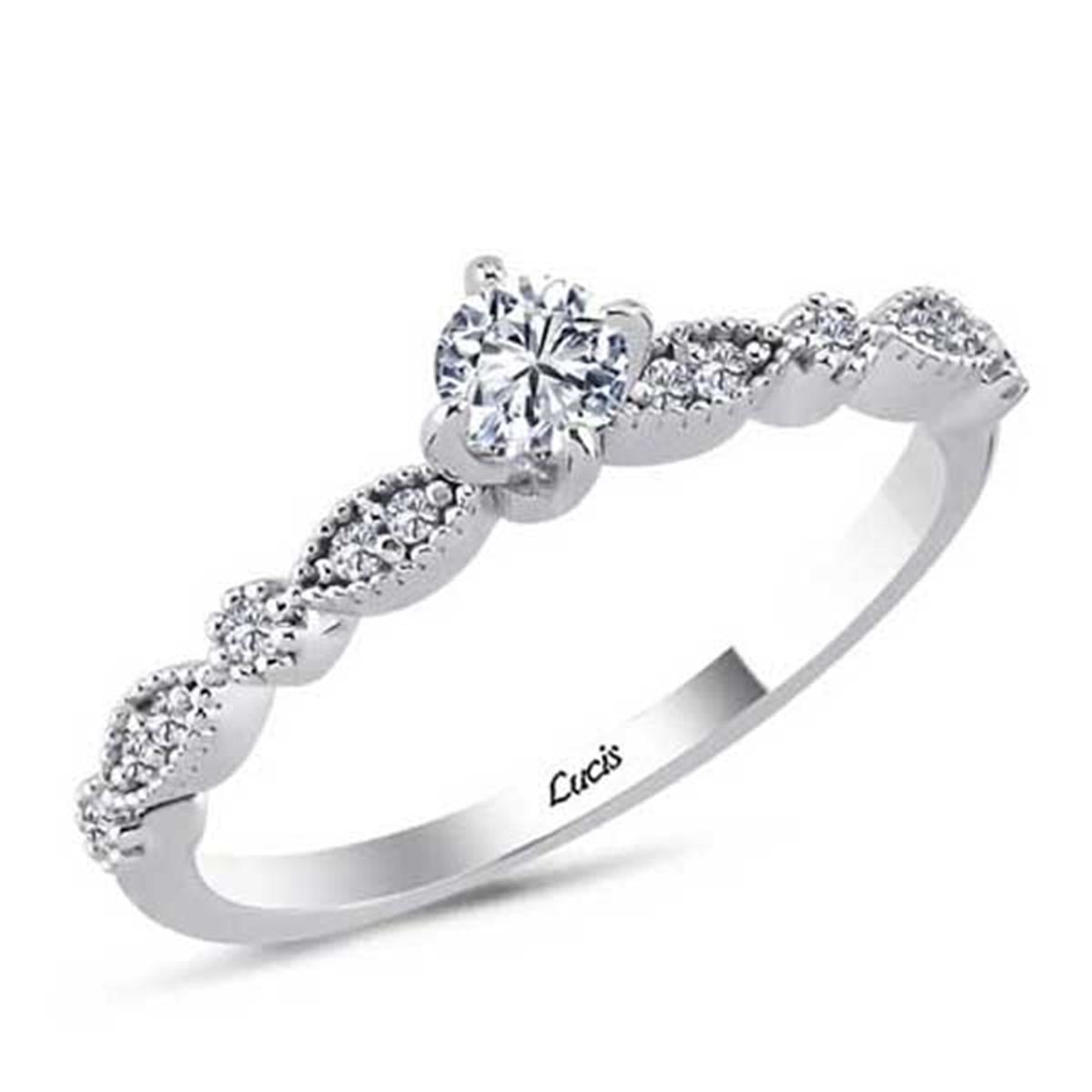 0.31 Karat Pırlanta Tektaş Yüzük V010250