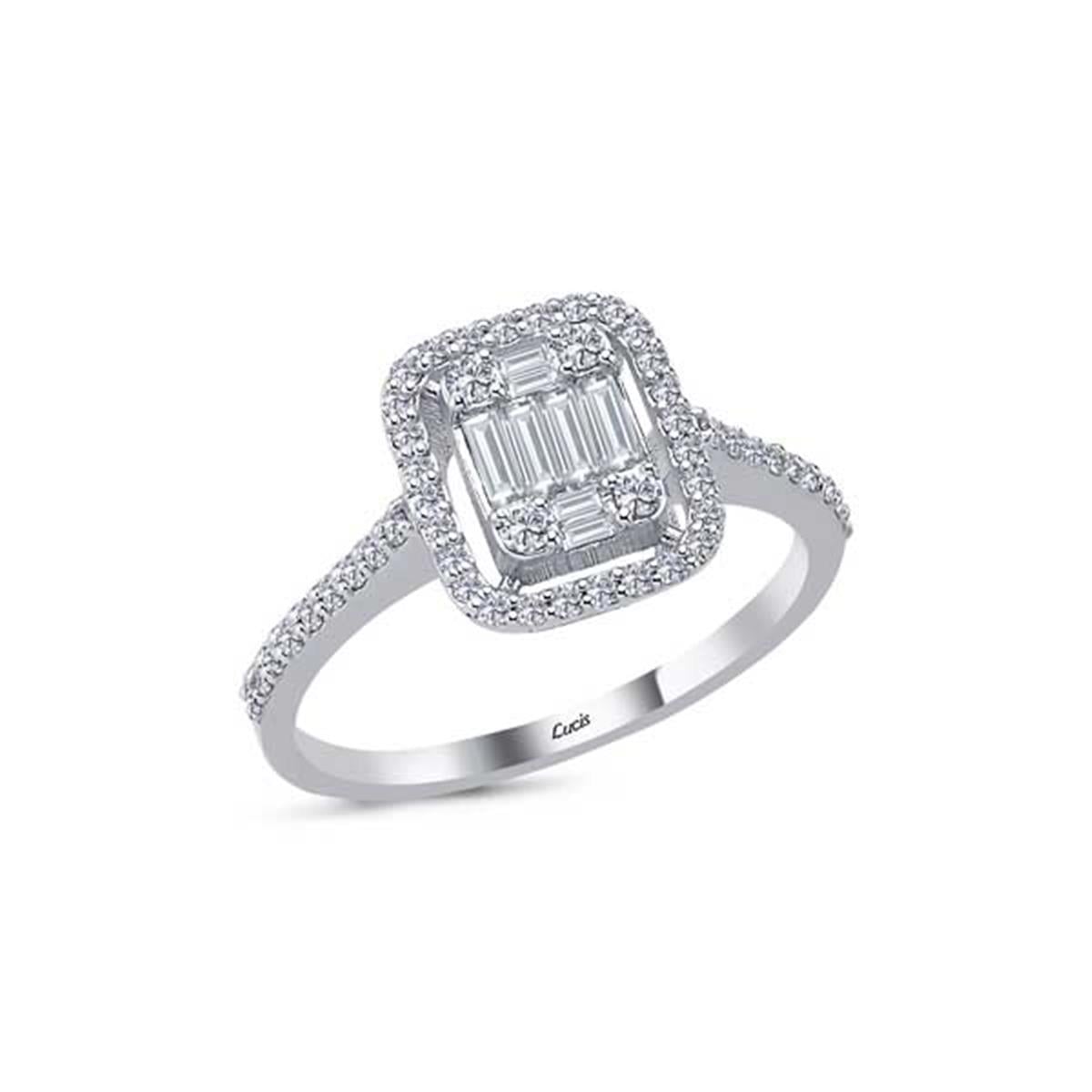 0.49 Karat Pırlanta Baget Yüzük L063278