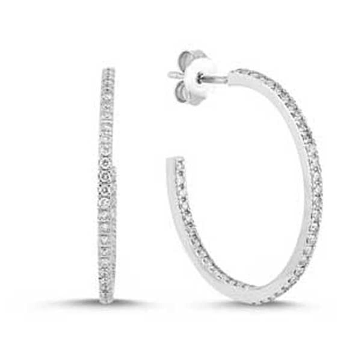0.68 Karat Pırlanta Yarım Tur Küpe L051353