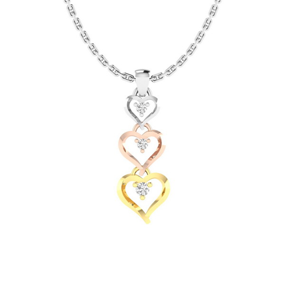 0.06 Karat Pırlanta Tasarım Kolye L066299