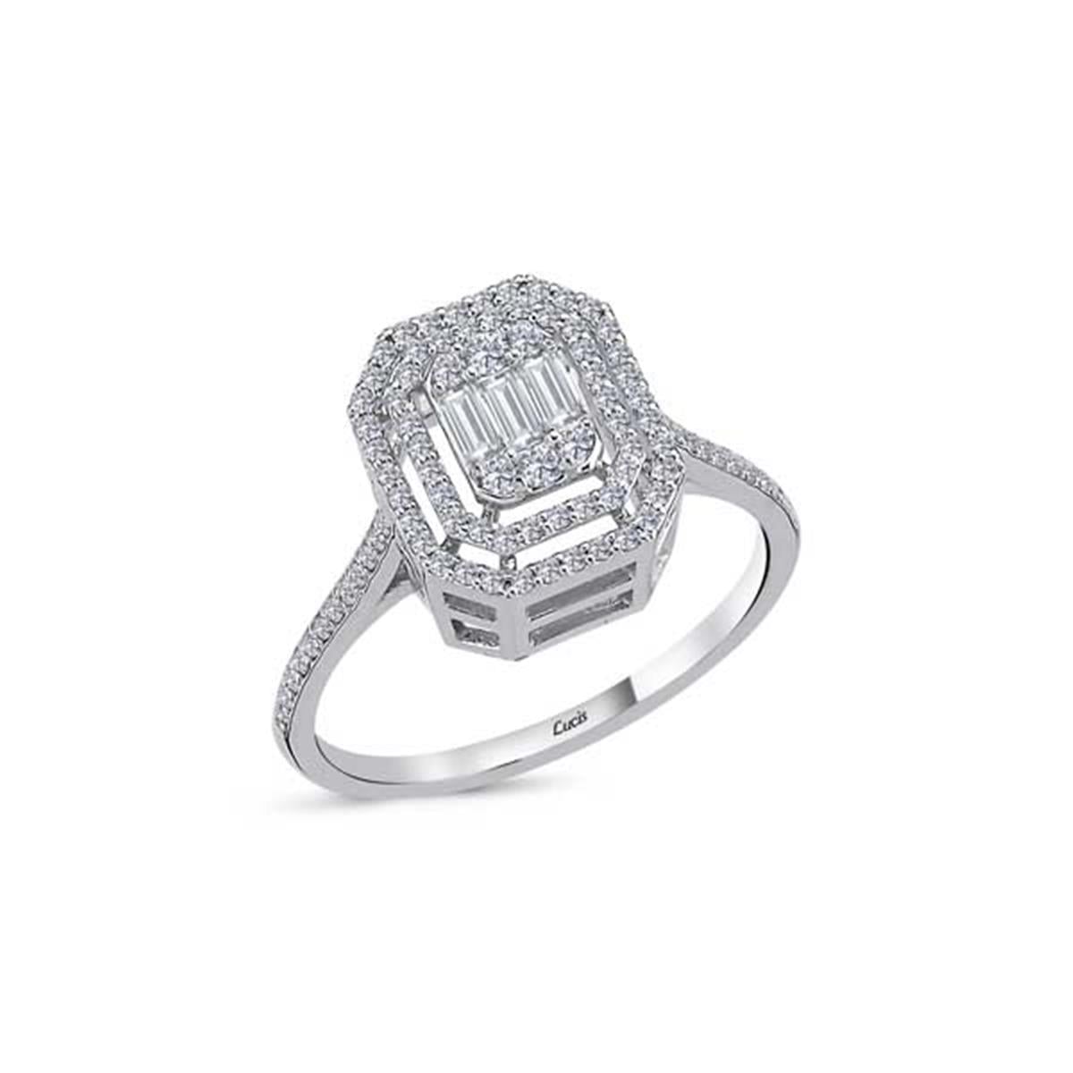 0.55 Karat Pırlanta Baget Yüzük L051634