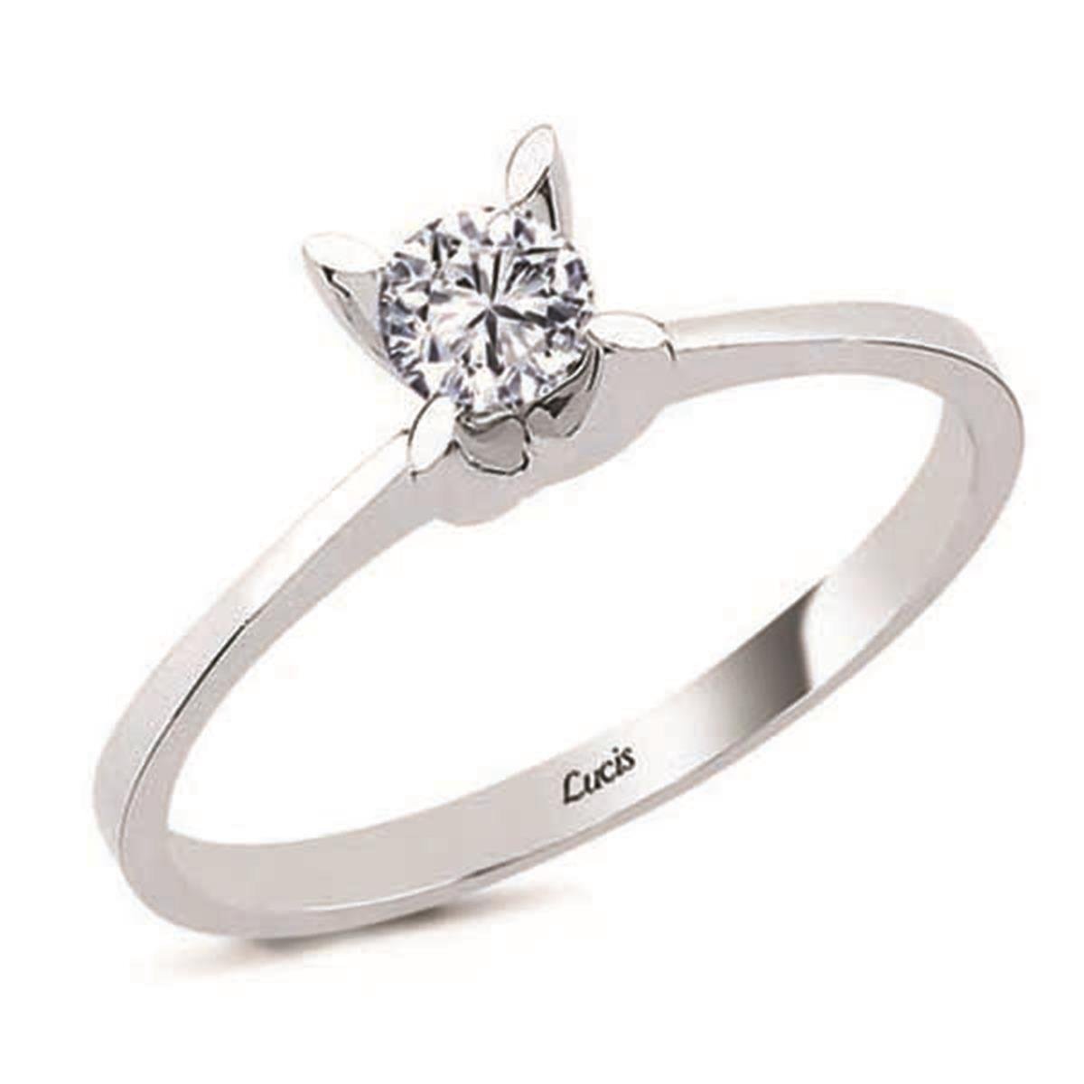 0.81 Karat Pırlanta Tektaş Yüzük V009660