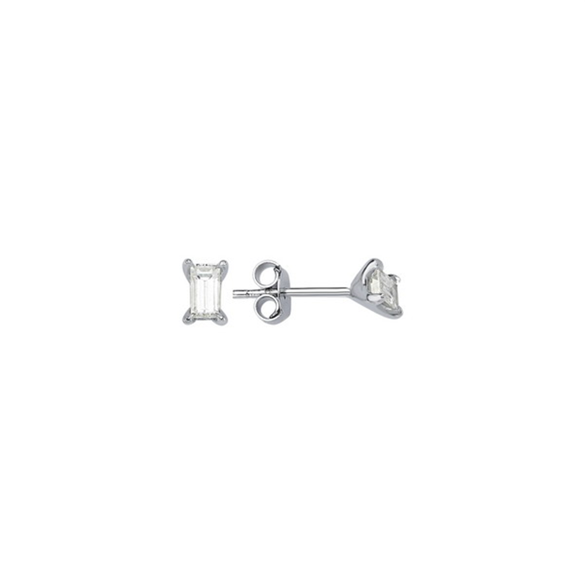 0.48 Karat Pırlanta Tektaş Küpe L050666