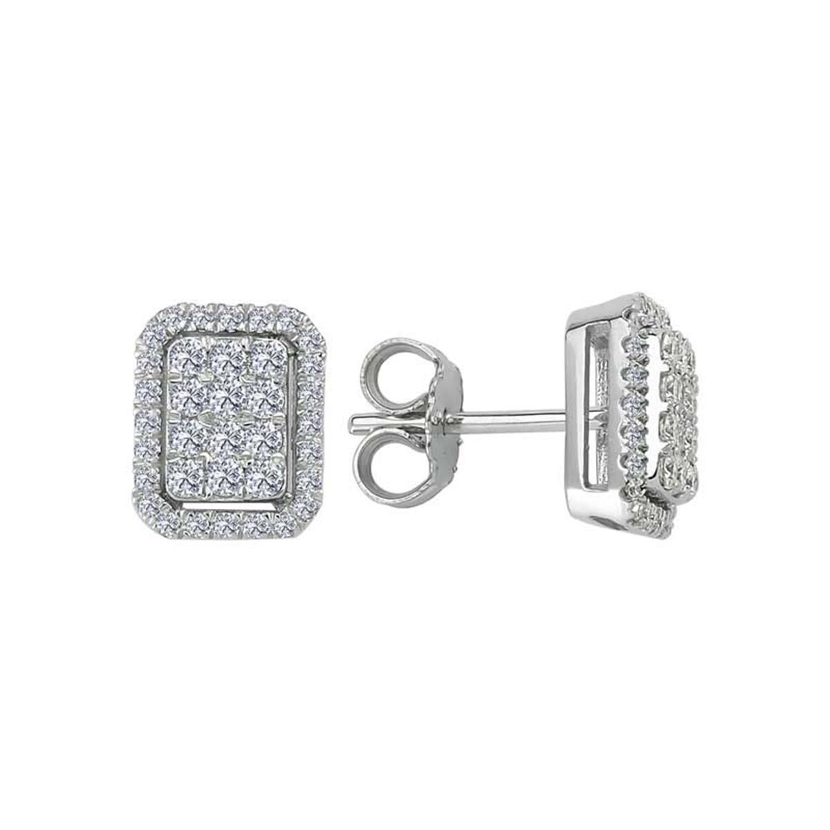 0.84 Karat Pırlanta Violet Küpe L054311