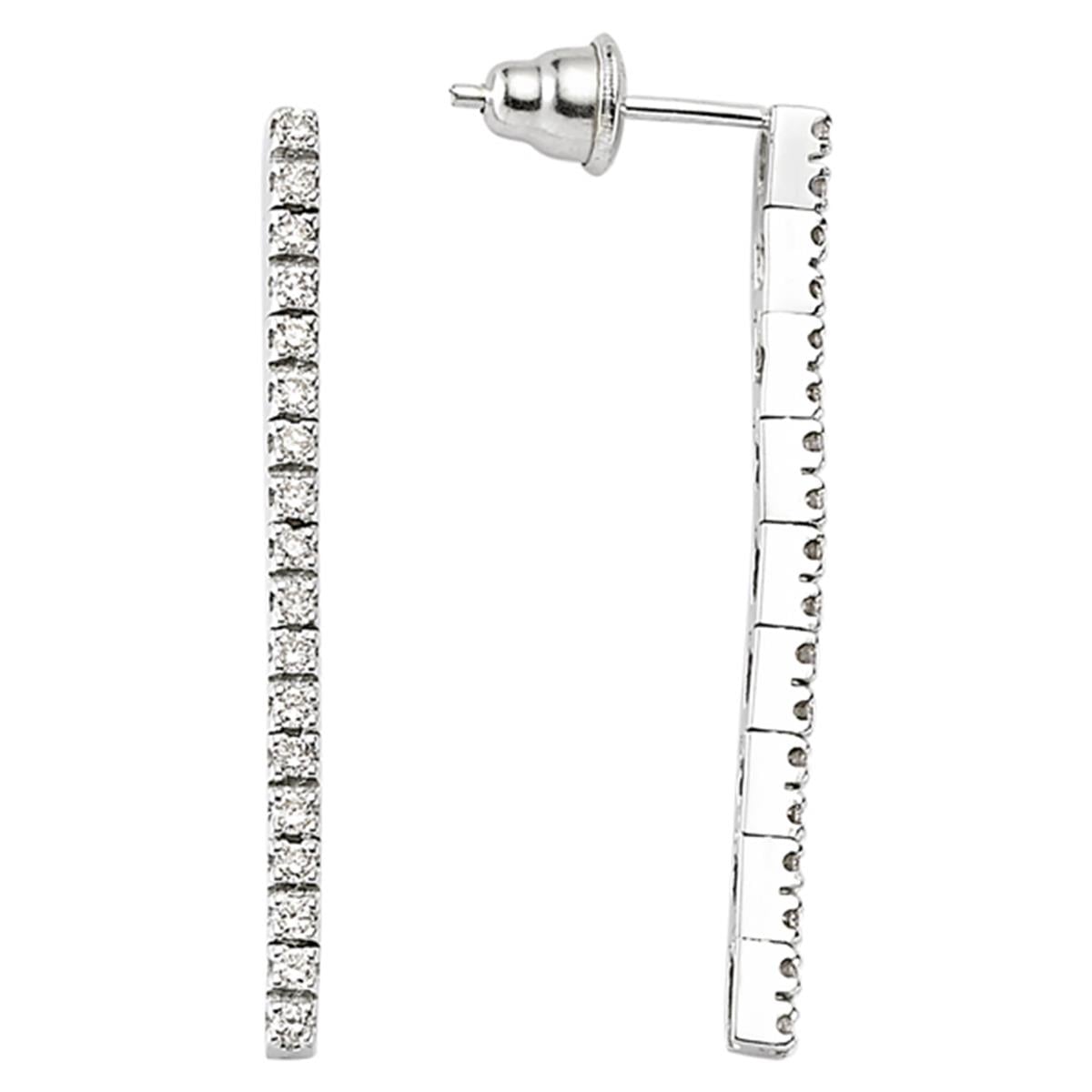 0.15 Karat Pırlanta Suyolu Küpe L063017