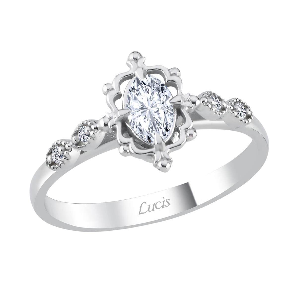 0.45 Karat Pırlanta Tasarım Yüzük V010702