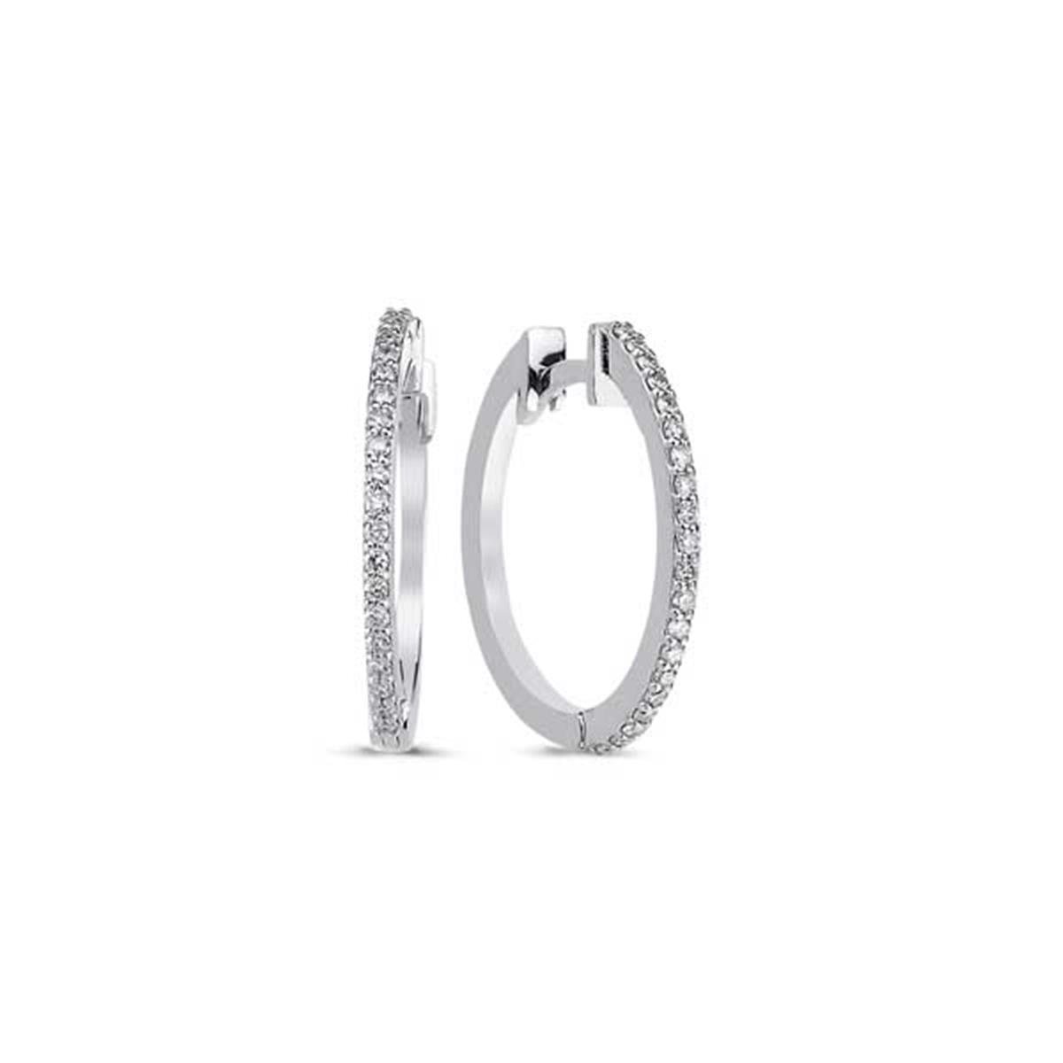 0.22 Karat Pırlanta Yarım Tur Küpe L046668