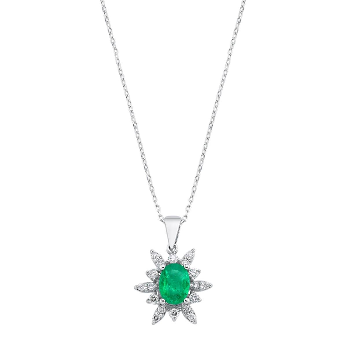 0.23 Karat Pırlanta Renkli Kolye L063776