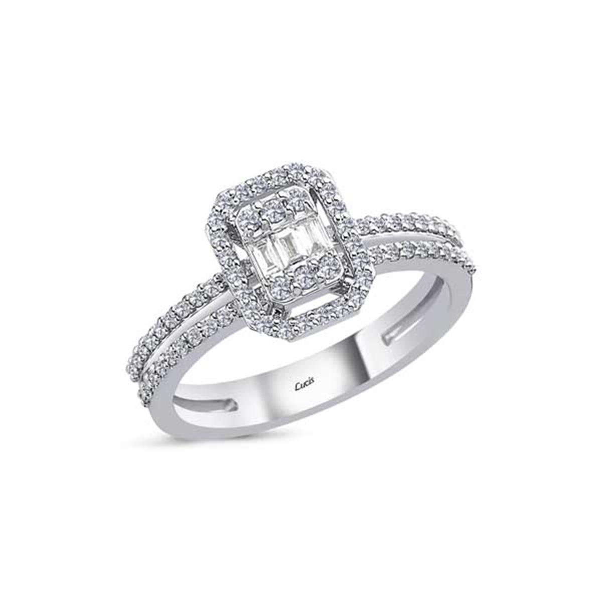 0.43 Karat Pırlanta Baget Yüzük L053996