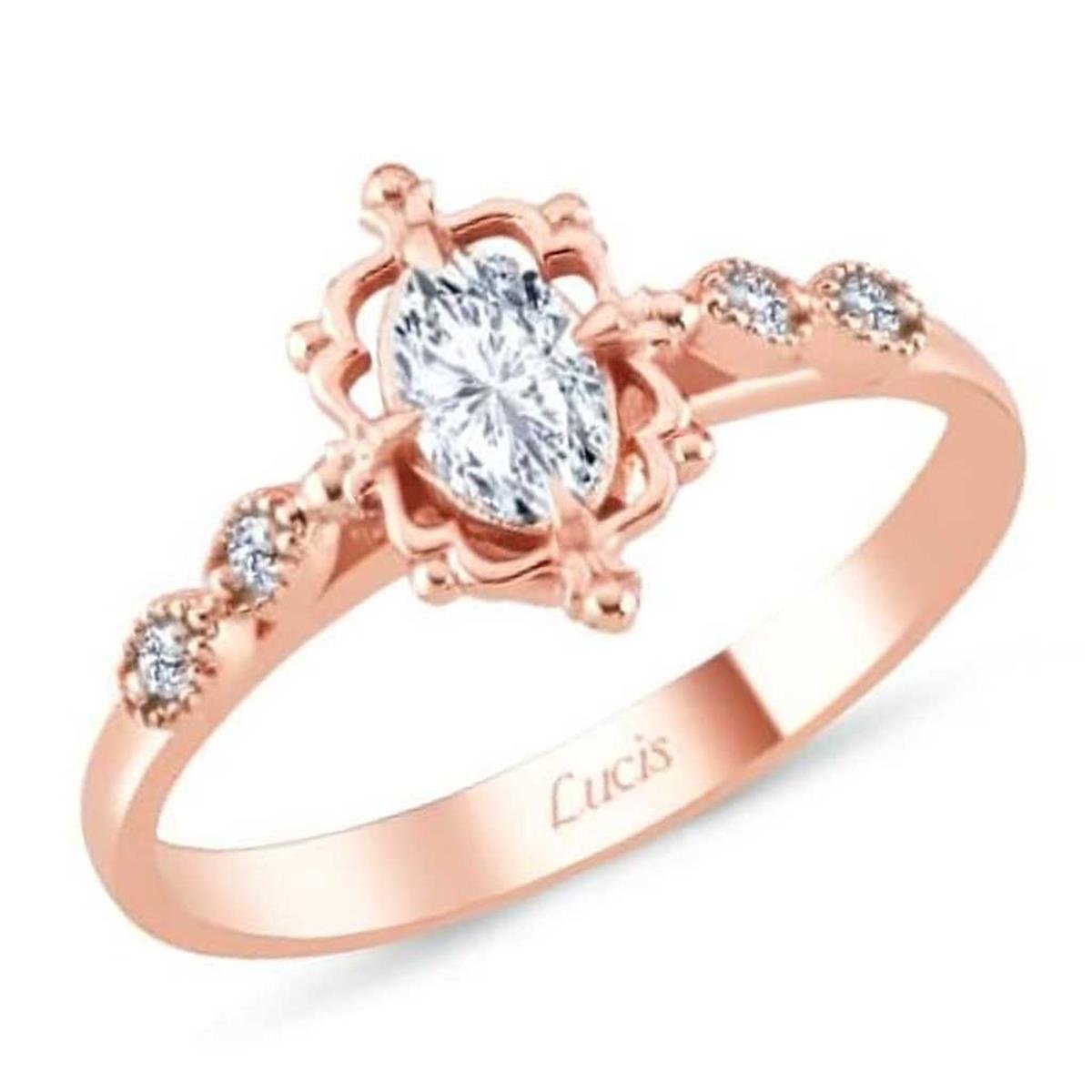 0.55 Karat Pırlanta Tasarım Yüzük V010689