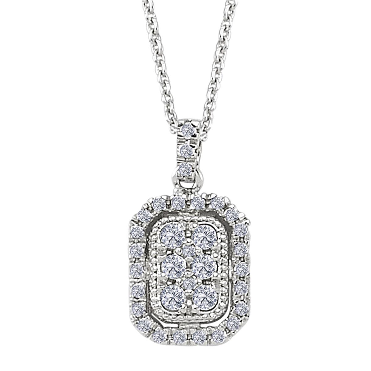 0.18 Karat Pırlanta Violet Kolye