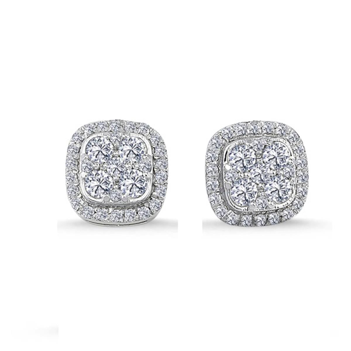 0.92 Karat Pırlanta Violet Küpe L063330