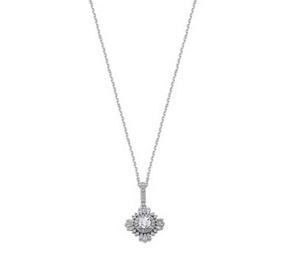 0.42 Karat Pırlanta Baget Kolye L063359