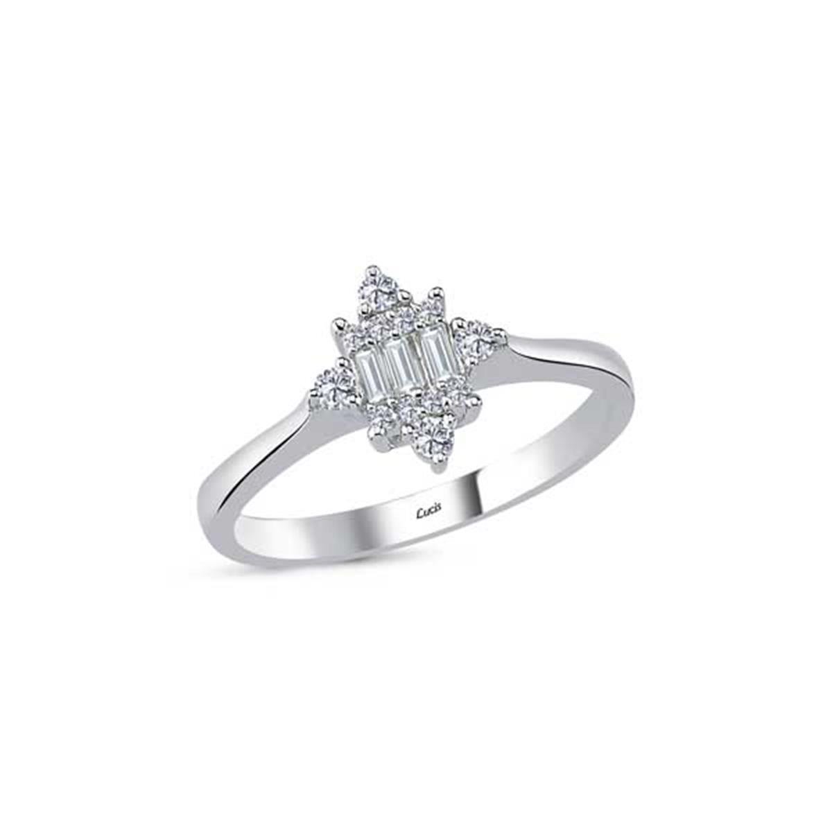 0.20 Karat Pırlanta Baget Yüzük L048799