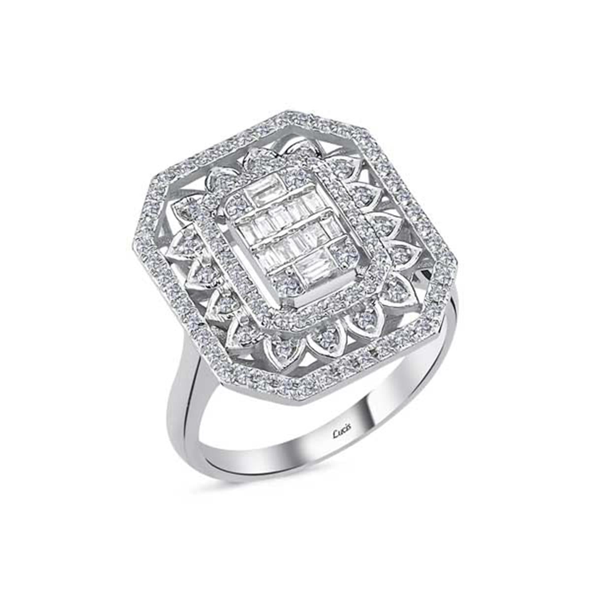 0.51 Karat Pırlanta Baget Yüzük L064161