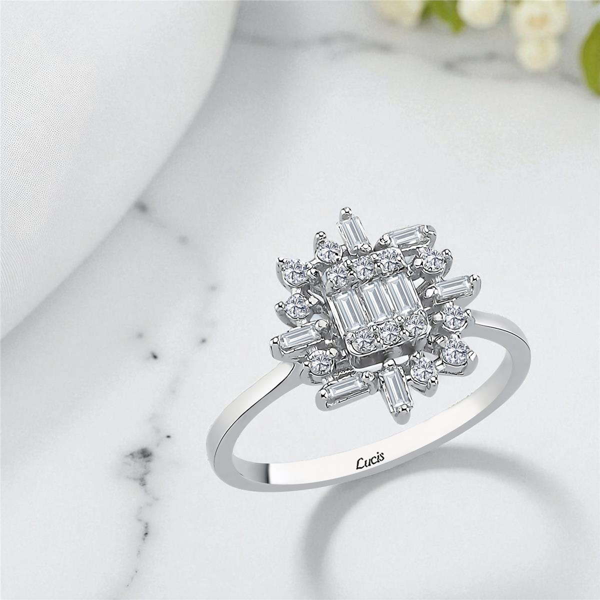 0.36 Karat Pırlanta Baget Yüzük L059454