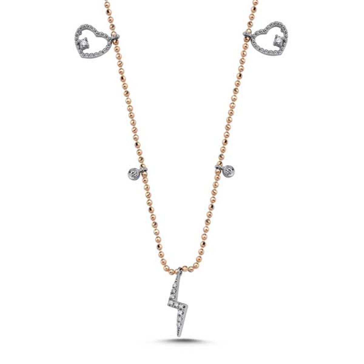 0.23 Karat Pırlanta Tasarım Kolye L058872