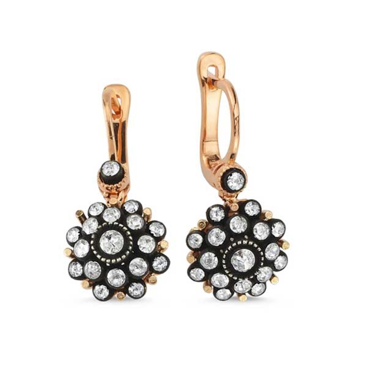 0.55 Karat Elmas Gül Küpe L055836